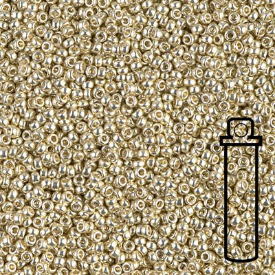 Rocailles-Perlen Miyuki 15/0 – Duracoat Galvanized Silver - PerlineBeads