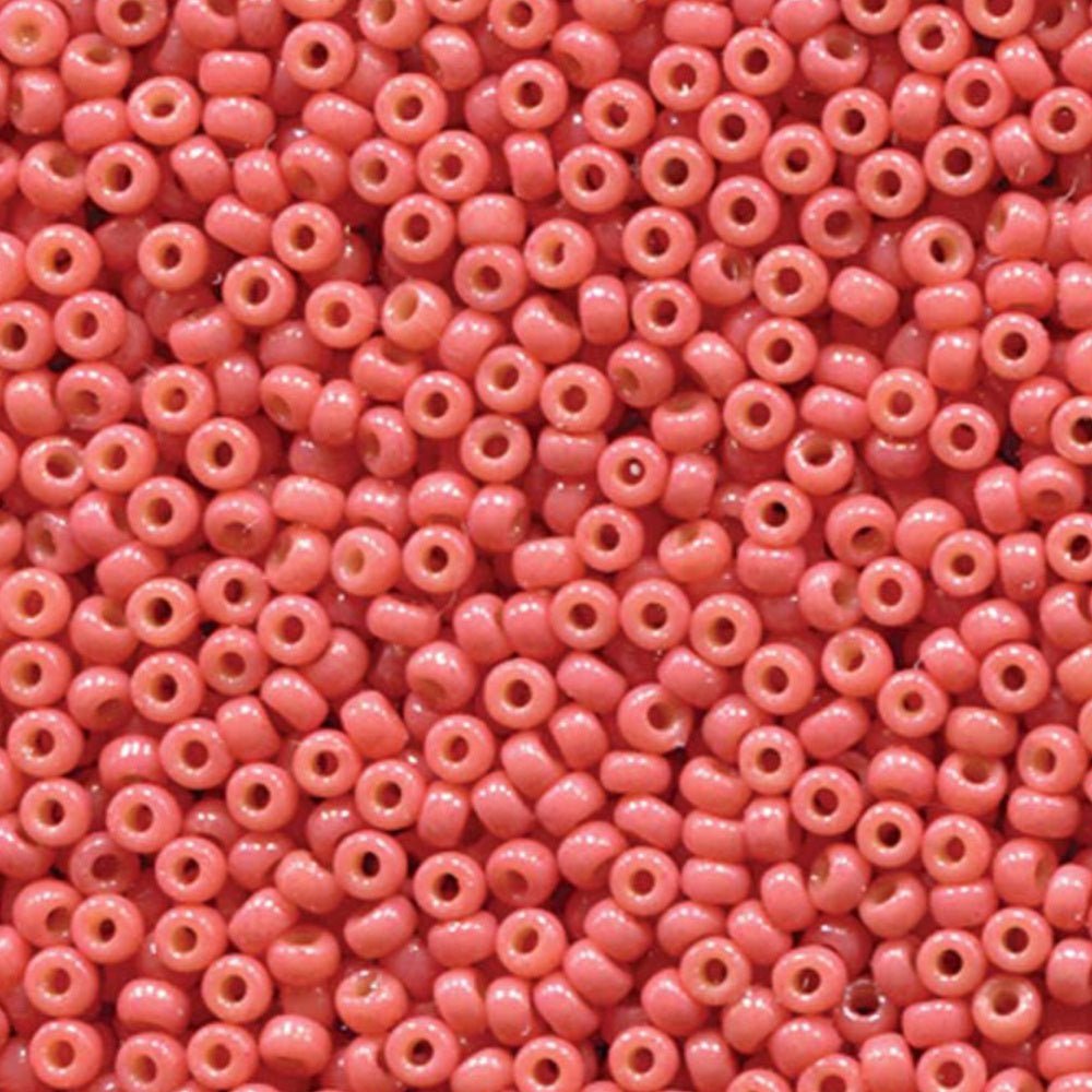 Rocailles-Perlen Miyuki 15/0 – Duracoat Opaque Dyed Rose - PerlineBeads