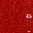 Rocailles-Perlen Miyuki 15/0 – Dyed Frosted Transparent Red - PerlineBeads
