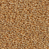 Rocailles-Perlen Miyuki 15/0 – Galvanized Gold - PerlineBeads
