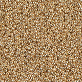 Rocailles-Perlen Miyuki 15/0 – Galvanized Gold - PerlineBeads