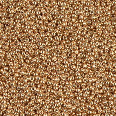 Rocailles-Perlen Miyuki 15/0 – Galvanized Yellow Gold - PerlineBeads