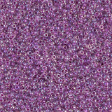Rocailles-Perlen Miyuki 15/0 – Lined Magenta AB - PerlineBeads