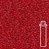 Rocailles-Perlen Miyuki 15/0 – Lined Red AB - PerlineBeads