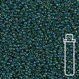 Rocailles-Perlen Miyuki 15/0 – Luster Teal Iris - PerlineBeads