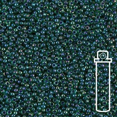 Rocailles-Perlen Miyuki 15/0 – Luster Teal Iris - PerlineBeads
