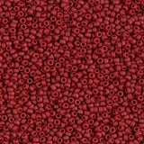 Rocailles-Perlen Miyuki 15/0 – Matte Metallic Dark Maroon - PerlineBeads