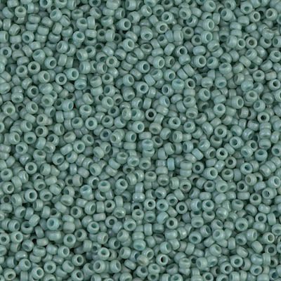Rocailles-Perlen Miyuki 15/0 – Matte Seafoam Luster - PerlineBeads