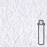 Rocailles-Perlen Miyuki 15/0 – Matte White - PerlineBeads