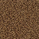 Rocailles-Perlen Miyuki 15/0 – Metallic Light Bronze - PerlineBeads