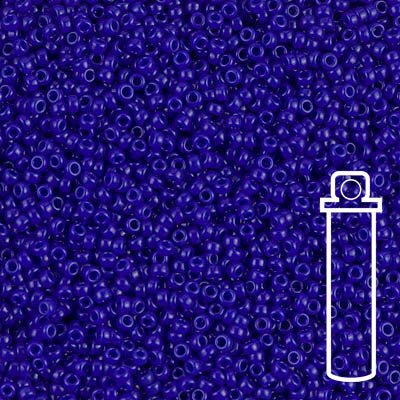 Rocailles-Perlen Miyuki 15/0 – Opaque Cobalt Blue - PerlineBeads