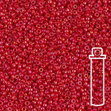 Rocailles-Perlen Miyuki 15/0 – Opaque Red Luster - PerlineBeads