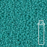 Rocailles-Perlen Miyuki 15/0 – Opaque Turquoise Green - PerlineBeads