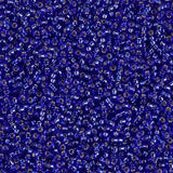 Rocailles-Perlen Miyuki 15/0 – Silver Lined Cobalt - PerlineBeads