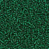 Rocailles-Perlen Miyuki 15/0 – Silver Lined Emerald - PerlineBeads