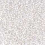 Rocailles-Perlen Miyuki 15/0 – White Lined Crystal AB - PerlineBeads