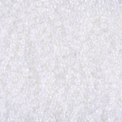 Rocailles-Perlen Miyuki 15/0 – White Opal - PerlineBeads