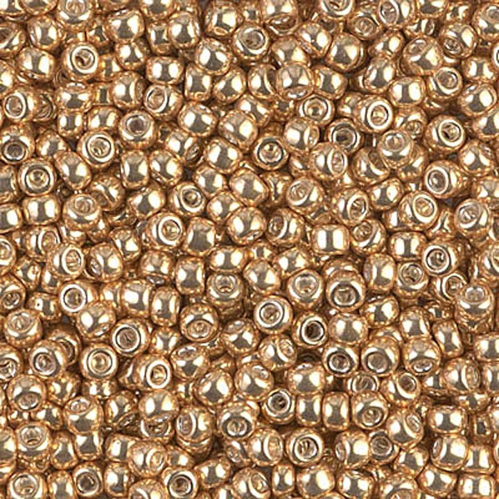 Rocailles-Perlen Miyuki 6/0 – Galvanized Gold - PerlineBeads