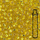 Rocailles-Perlen Miyuki 6/0 – Silverlined Yellow - PerlineBeads
