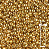 Rocailles-Perlen Miyuki 8/0 – Duracoat Galvanized Gold - PerlineBeads
