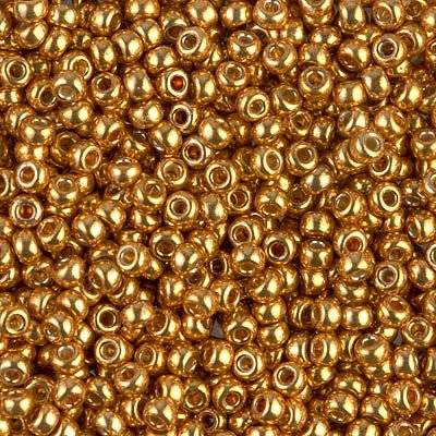 Rocailles-Perlen Miyuki 8/0 – Duracoat Galvanized Yellow Gold - PerlineBeads