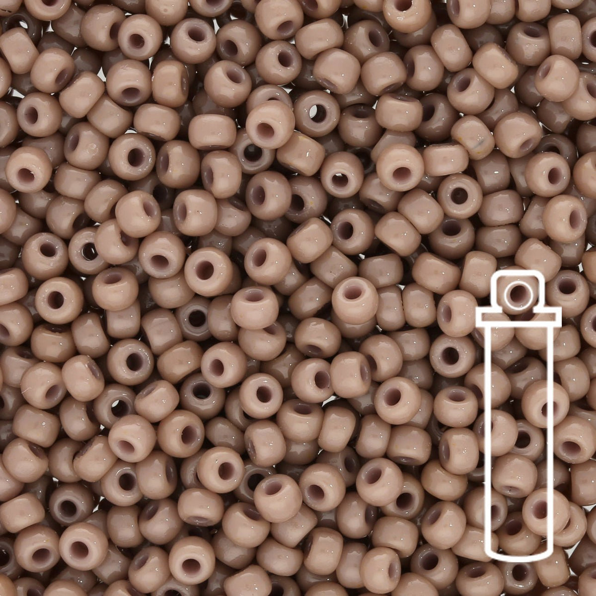 Rocailles-Perlen Miyuki 8/0 – Duracoat Opaque Dyed Gray - PerlineBeads
