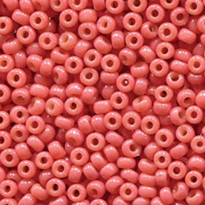 Rocailles-Perlen Miyuki 8/0 – Duracoat Opaque Dyed Rose - PerlineBeads