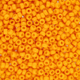 Rocailles-Perlen Miyuki 8/0 – Duracoat Opaque Dyed Yellow - PerlineBeads