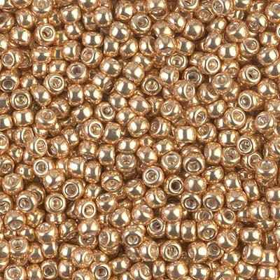 Rocailles-Perlen Miyuki 8/0 – Galvanized gold - PerlineBeads