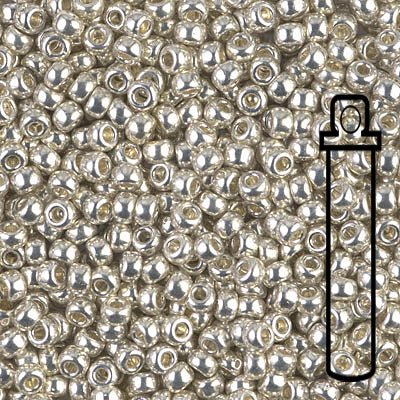 Rocailles-Perlen Miyuki 8/0 – Galvanized Silver - PerlineBeads