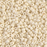 Rocailles-Perlen Miyuki 8/0 – Matte Opaque Cream - PerlineBeads