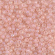 Rocailles-Perlen Miyuki 8/0 – Matte Transparent Light Tea Rose AB - PerlineBeads