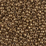 Rocailles-Perlen Miyuki 8/0 – Metallic Light Bronze - PerlineBeads