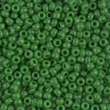 Rocailles-Perlen Miyuki 8/0 – Opaque Jade Green - PerlineBeads
