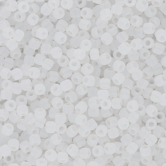 Rocailles-Perlen Toho 11/0 – Ceylon Frosted Snowflake - PerlineBeads