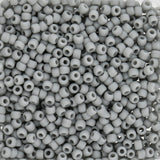 Rocailles-Perlen Toho 11/0 – Opaque Frosted Gray - PerlineBeads