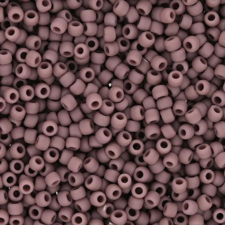 Rocailles-Perlen Toho 11/0 – Opaque Frosted Lavender - PerlineBeads