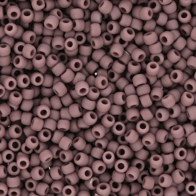 Rocailles-Perlen Toho 11/0 – Opaque Frosted Lavender - PerlineBeads