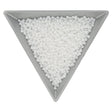 Rocailles-Perlen Toho 11/0 – Opaque-Frosted White - PerlineBeads