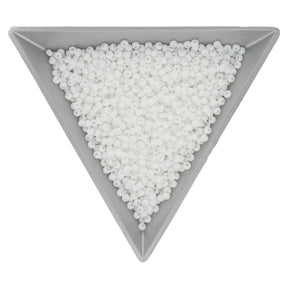 Rocailles-Perlen Toho 11/0 – Opaque-Frosted White - PerlineBeads