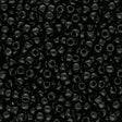 Rocailles-Perlen Toho 11/0 – Opaque Jet - PerlineBeads