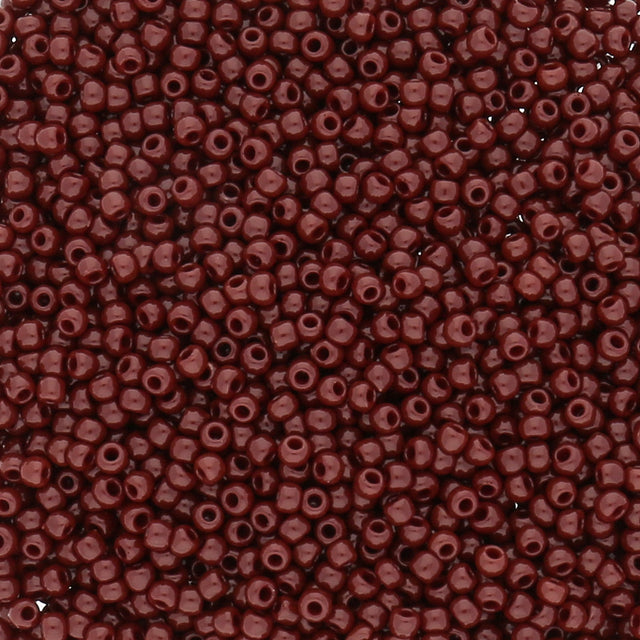 Rocailles-Perlen Toho 11/0 – Opaque Oxblood - PerlineBeads
