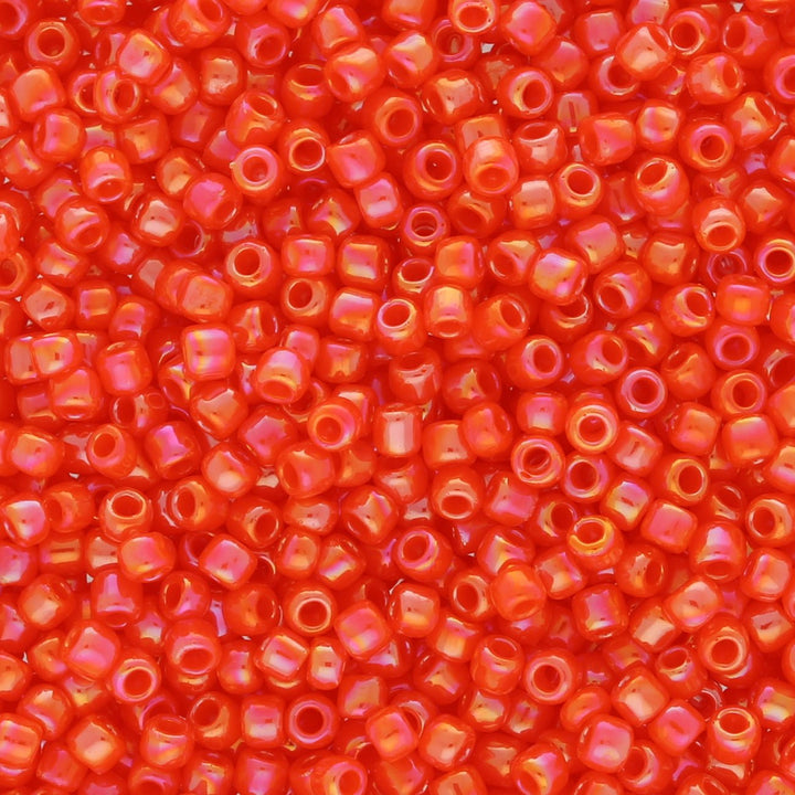 Rocailles-Perlen Toho 11/0 – Opaque Rainbow Pumpkin - PerlineBeads