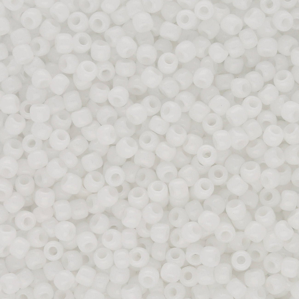 Rocailles-Perlen Toho 11/0 – Opaque White - PerlineBeads