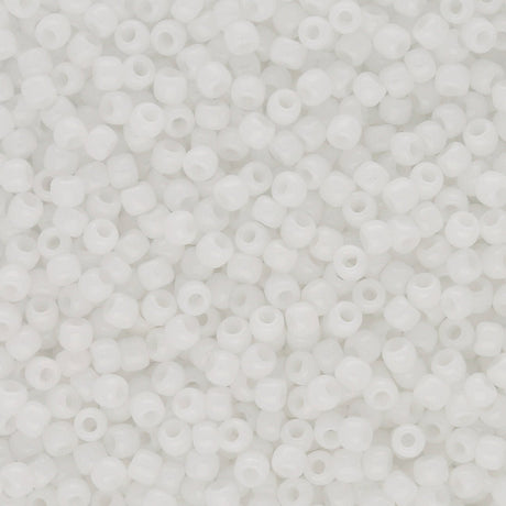 Rocailles-Perlen Toho 11/0 – Opaque White - PerlineBeads