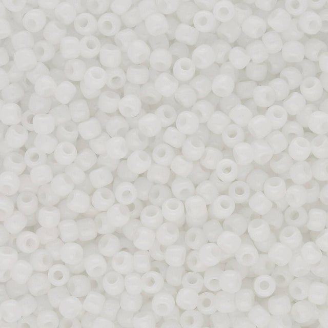 Rocailles-Perlen Toho 11/0 – Opaque White - PerlineBeads