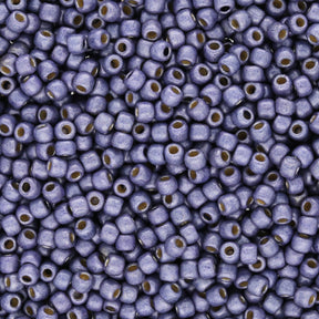 Rocailles-Perlen Toho 11/0 – PermaFinish Matte Frosted Metallic Polaris - PerlineBeads