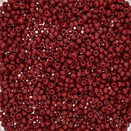 Rocailles-Perlen Toho 11/0 – Semi Glazed - Dark Red - PerlineBeads