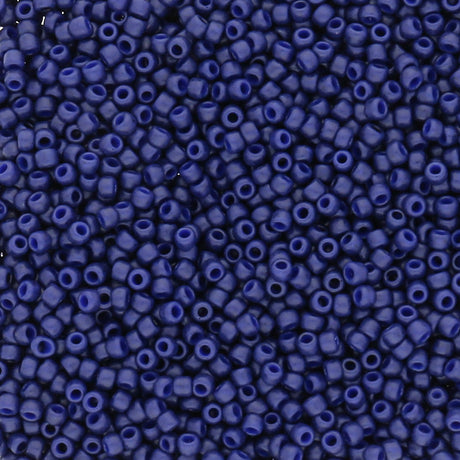 Rocailles-Perlen Toho 11/0 – Semi Glazed - Navy Blue - PerlineBeads