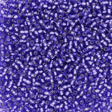Rocailles-Perlen Toho 11/0 – Silver-Lined Purple - PerlineBeads